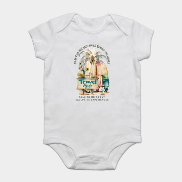Crafting Dreams While Seeing The World Baby Bodysuit by WarFX Designs